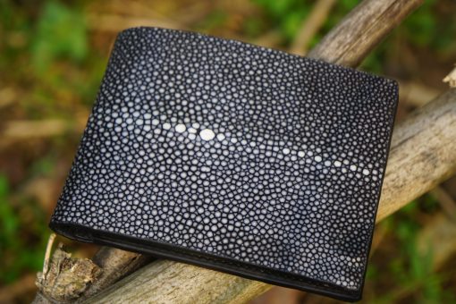 Black Stingray Leather Men's Wallet