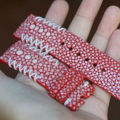 Red Stingray Leather Watch Bands