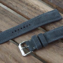 Grey Leather Watch Strap