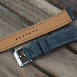 Handmade Grey Suede Watch Strap