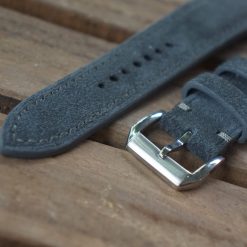 Handmade Grey Suede Watch Strap