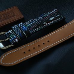 Hand Painted On Lizard Leather Watch Strap