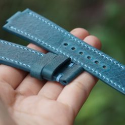 Blue Watch Strap For Oris Aquis 41.5mm