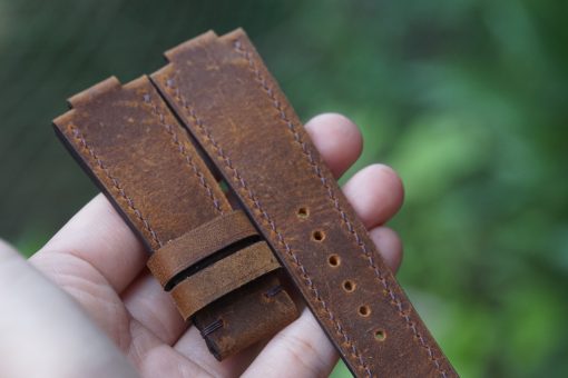 Leather Watch Strap For Oris Aquis 46mm