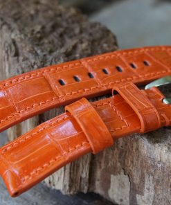 Orange Crocodile Leather For Panerai waches
