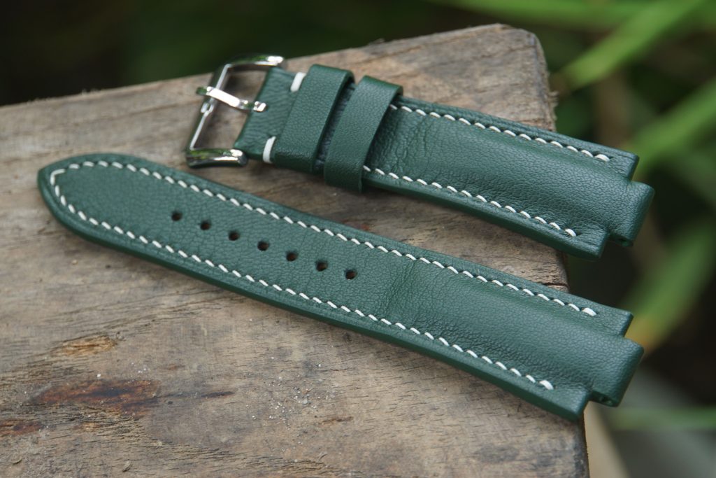 Green Goat Leather Watch Strap For Green Oris Aquis Watch | 7Strap